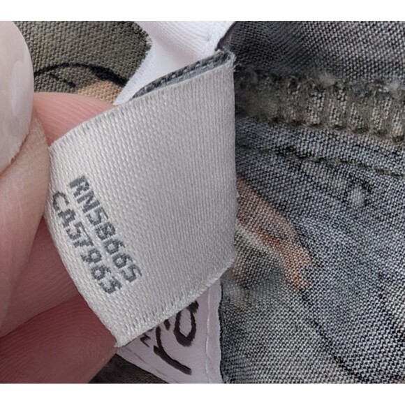 Nordstrom Rack Green Wide Leg Floral Ankle Pants Stretch Pockets XL 34"x24" - Picture 3 of 9